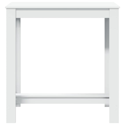 Barbord vit 102x50x103,5 cm konstruerat trä