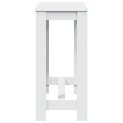 Barbord vit 102x50x103,5 cm konstruerat trä