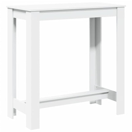 Barbord vit 102x50x103,5 cm konstruerat trä