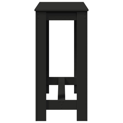 Barbord svart 102x50x103,5 cm konstruerat trä