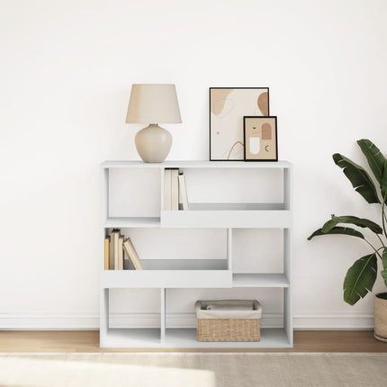 Bokhylla/rumsavdelare vit 100x33x94,5 cm