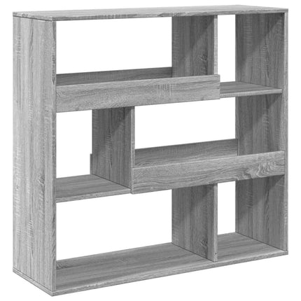 Bokhylla/Rumsavdelare grå sonoma-ek 100x33x94,5 cm