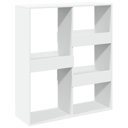 Bokhylla/rumsavdelare vit 100x33x115 cm