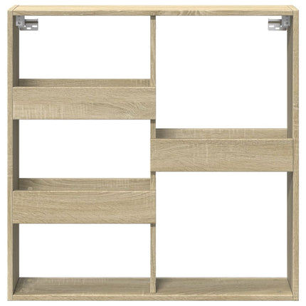 Väggskåp sonoma-ek 80x15x80 cm konstruerat trä