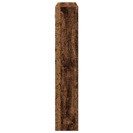 Väggskåp gammalt trä 80x15x80 cm konstruerat trä