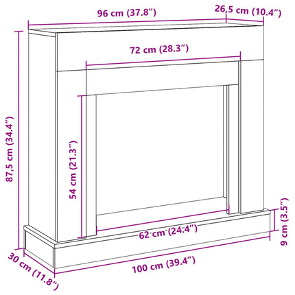 Spiselkrans svart 100x30x87,5 cm konstruerat trä