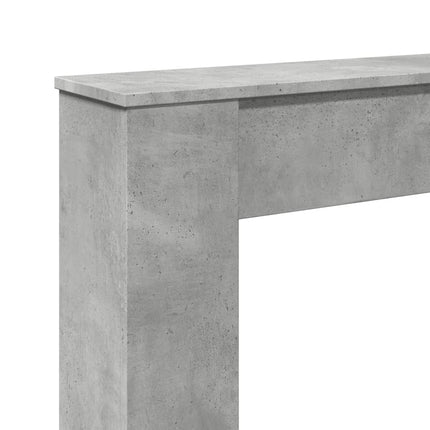 Spiselkrans betonggrå 100x20x100 cm konstruerat trä