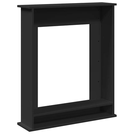 Spiselkrans svart 75x20x87,5 cm konstruerat trä