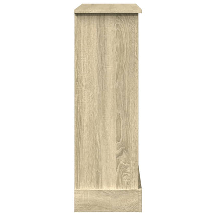 Spiselkrans sonoma-ek 90x30x90 cm konstruerat trä