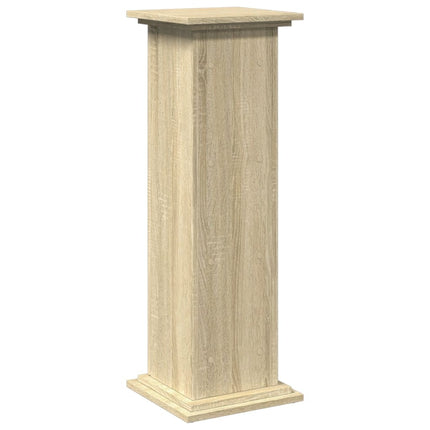 Piedestal med förvaring sonoma-ek 31x30x90 cm konstruerat trä