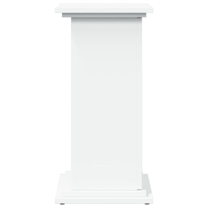 Piedestal med förvaring vit 31x30x60 cm konstruerat trä