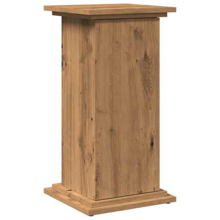 Piedestal med förvaring ek 31x30x60 cm konstruerat trä