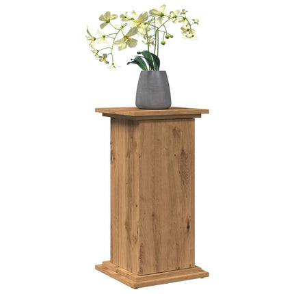 Piedestal med förvaring ek 31x30x60 cm konstruerat trä