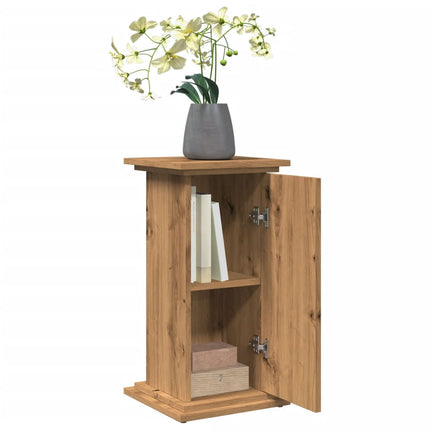 Piedestal med förvaring ek 31x30x60 cm konstruerat trä