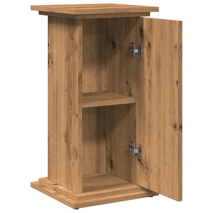 Piedestal med förvaring ek 31x30x60 cm konstruerat trä
