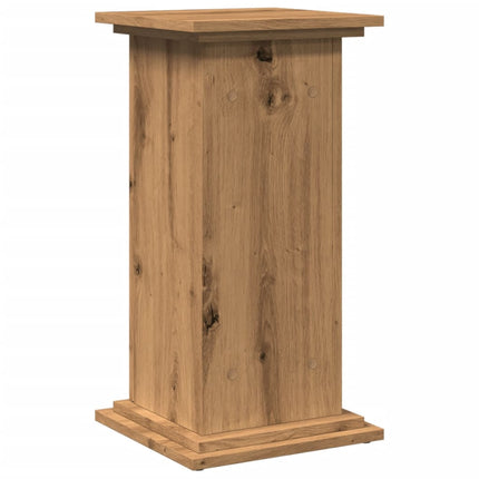 Piedestal med förvaring ek 31x30x60 cm konstruerat trä