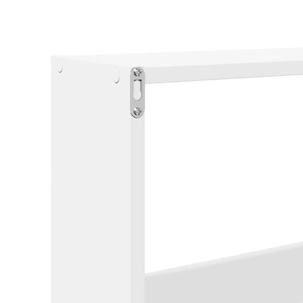 Väggskåp 158x18x53 cm vit konstruerat trä