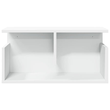 Väggskåp 60x20x30 cm vit konstruerat trä