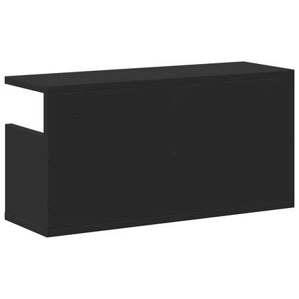 Väggskåp 60x20x30 cm svart konstruerat trä