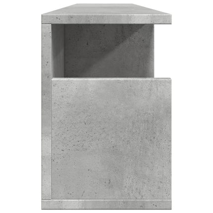 Väggskåp 100x20x30 cm betonggrå konstruerat trä