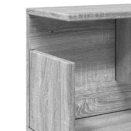 Väggskåp 100x20x30 cm grå sonoma konstruerat trä