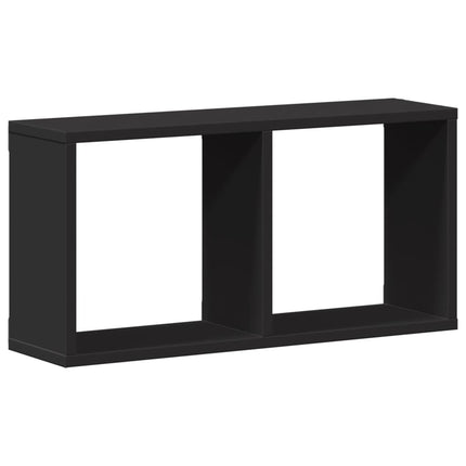 Väggskåp 60x16x30 cm svart konstruerat trä