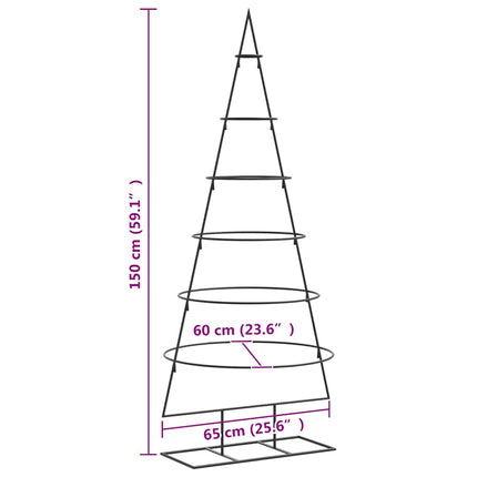 | Metall julgran | med stativ 150 cm Pulverlackerad stål
