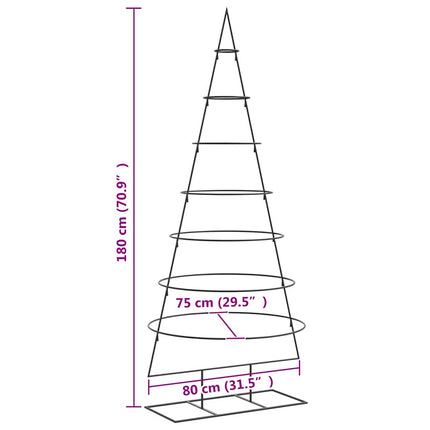 | Metall julgran | med stativ 180 cm Pulverlackerad stål