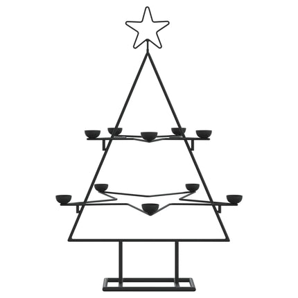 Julgran i metall svart 75 cm