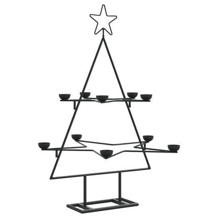 Julgran i metall svart 75 cm