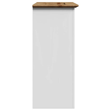Tvättställsskåp BODO vit och brun 70x35x80 cm