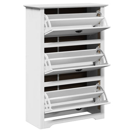 Skohylla BODO vit 80x35x118 cm