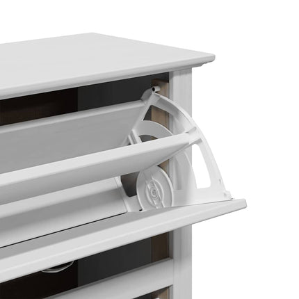 Skohylla BODO vit 80x35x118 cm