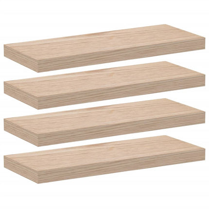 Svävande hyllor 4 st 60x23,5x4 cm konstruerat trä