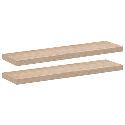 Svävande hyllor 2 st 90x23,5x4 cm konstruerat trä