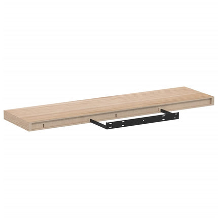 Svävande hyllor 2 st 90x23,5x4 cm konstruerat trä