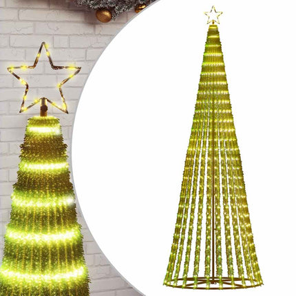 LED julgran 475 LEDs varmvit 247 cm