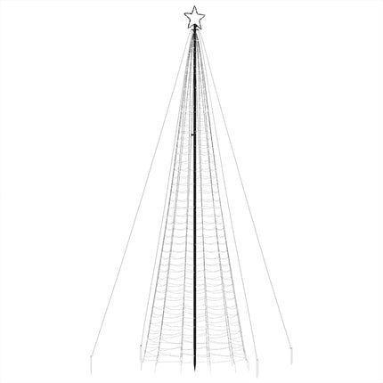 LED julgran med spikar 1534 LED varmvit 500 cm