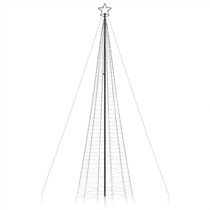 LED julgran med spikar 1534 LED blå 500 cm