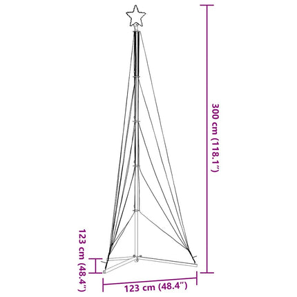 LED julgran 525 LED kallvit 302 cm