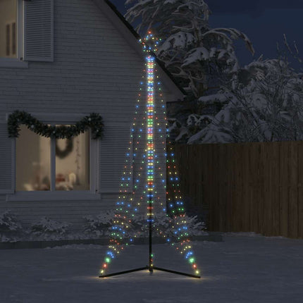LED julgran 525 LEDs flerfärgad 302 cm