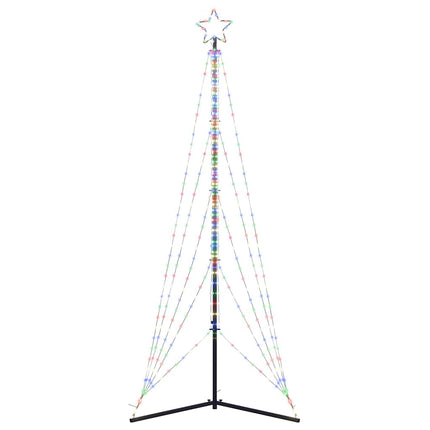 LED julgran 525 LEDs flerfärgad 302 cm