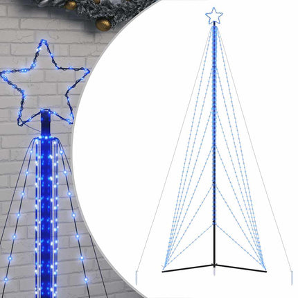 LED julgran 861 LEDs blå 478 cm