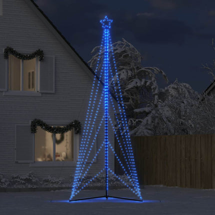 LED julgran 861 LEDs blå 478 cm