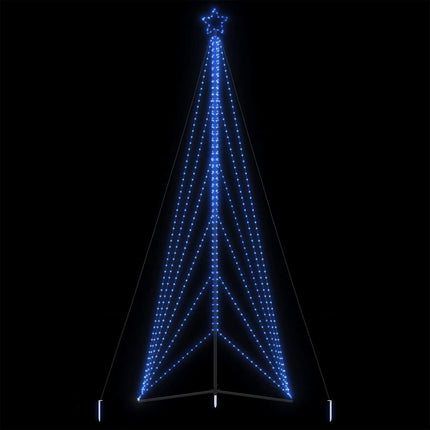 LED julgran 861 LEDs blå 478 cm