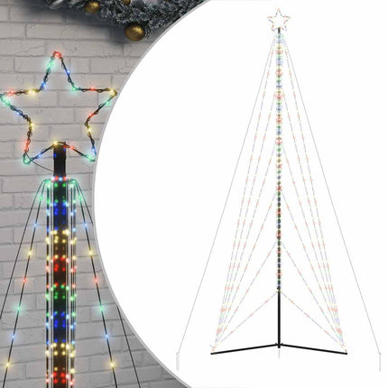 LED julgran 861 LEDs flerfärgad 478 cm