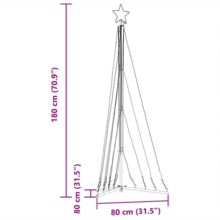 LED julgran 339 LEDs varmvit 187 cm