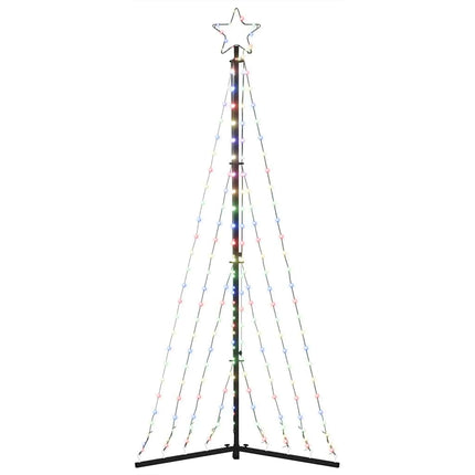 LED julgran 339 LEDs flerfärgad 187 cm