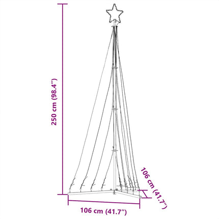 LED julgran 447 LED varmvit 250 cm
