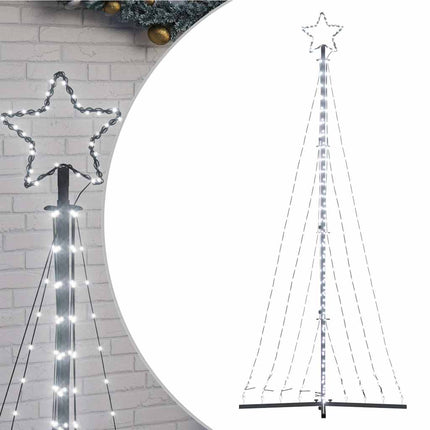 LED julgran 447 LEDs kallvit 250 cm